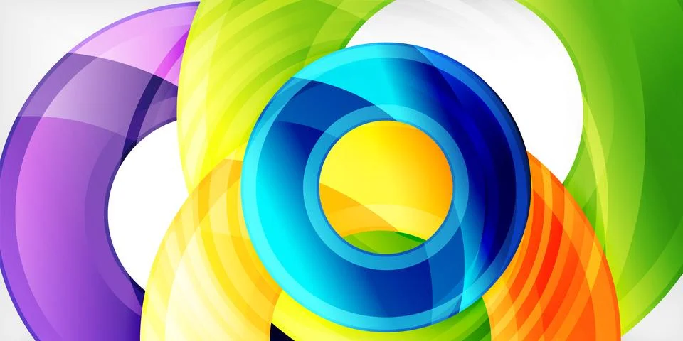 Circles, round elements, ring shapes premium background. Vector Illustration For Stock Illustration