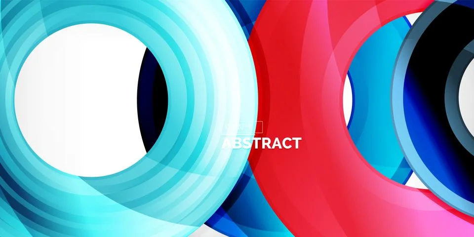 Circles, round elements, ring shapes premium background. Vector Illustration For Stock Illustration
