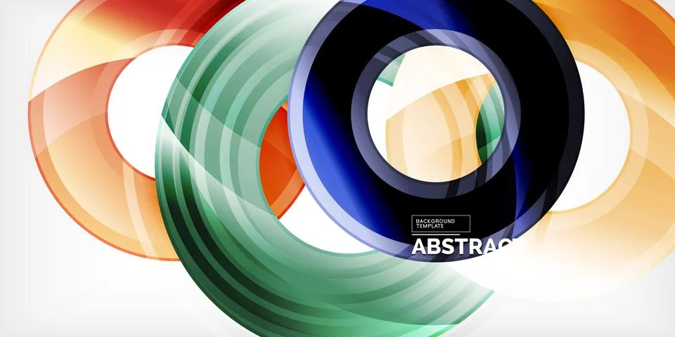 Circles, round elements, ring shapes premium background. Vector Illustration For Stock Illustration