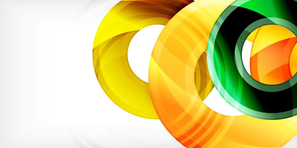 Circles, round elements, ring shapes premium background. Vector Illustration For Stock Illustration