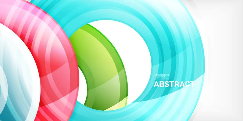 Circles, round elements, ring shapes premium background. Vector Illustration For Stock Illustration
