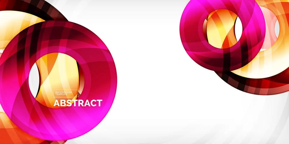 Circles, round elements, ring shapes premium background. Vector Illustration For Stock Illustration