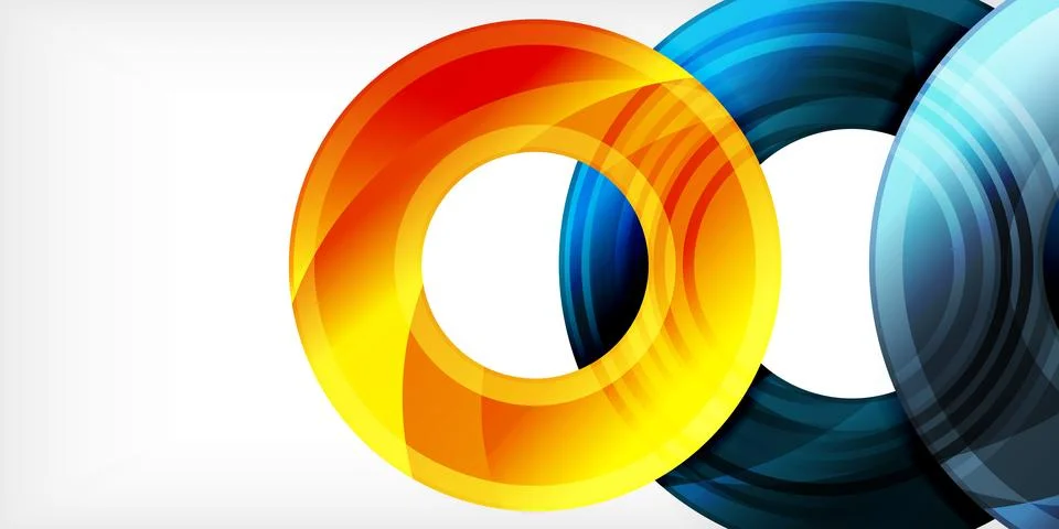 Circles, round elements, ring shapes premium background. Vector Illustration For Stock Illustration