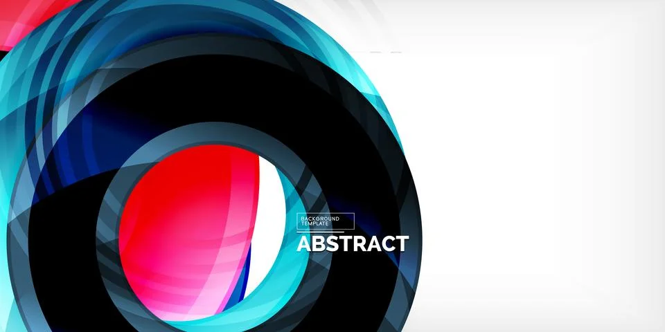 Circles, round elements, ring shapes premium background. Vector Illustration For Illustrazione stock