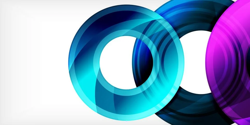 Circles, round elements, ring shapes premium background. Vector Illustration For Stock Illustration