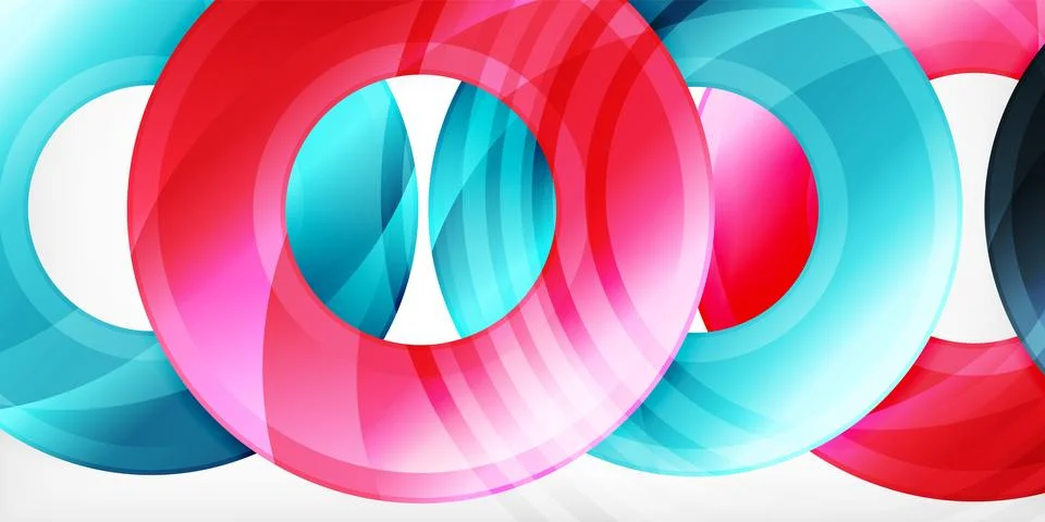 Circles, round elements, ring shapes premium background. Vector Illustration For Illustrazione stock