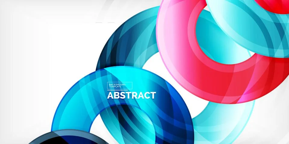 Circles, round elements, ring shapes premium background. Vector Illustration For Stock Illustration