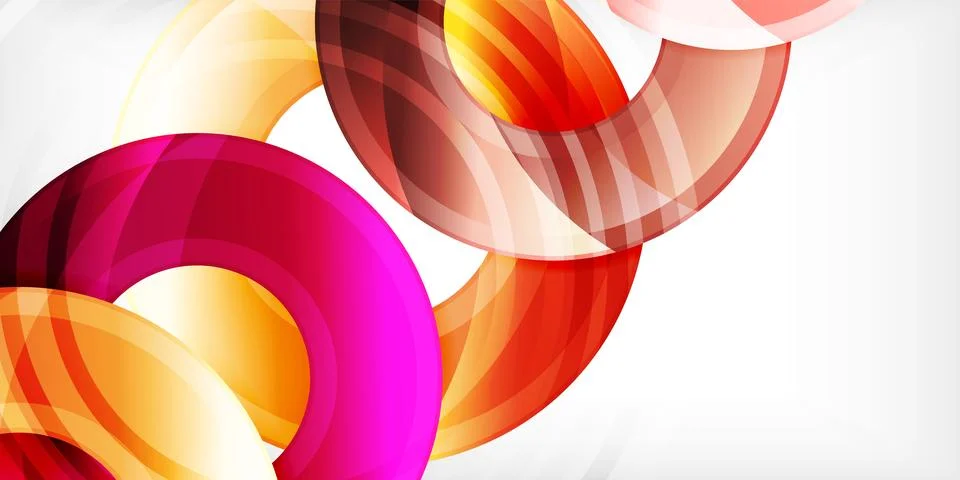 Circles, round elements, ring shapes premium background. Vector Illustration For Stock Illustration