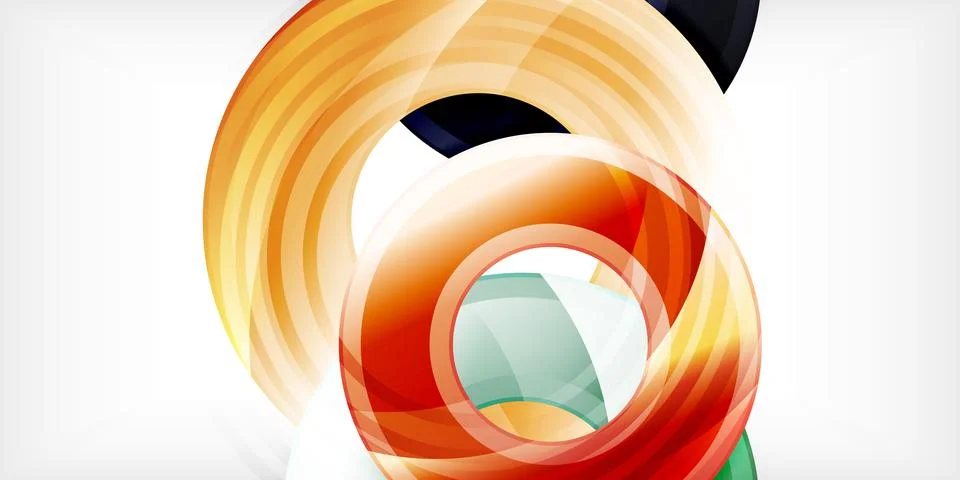 Circles, round elements, ring shapes premium background. Vector Illustration For Stock Illustration