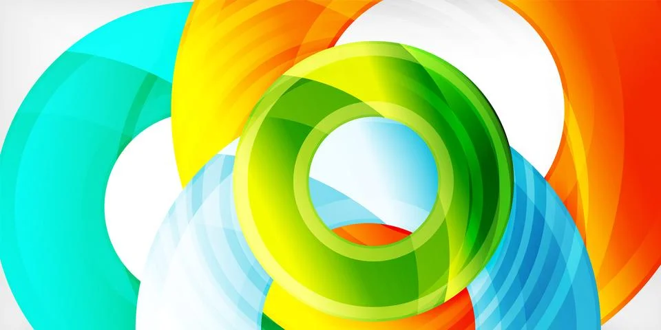 Circles, round elements, ring shapes premium background. Vector Illustration For Stock Illustration