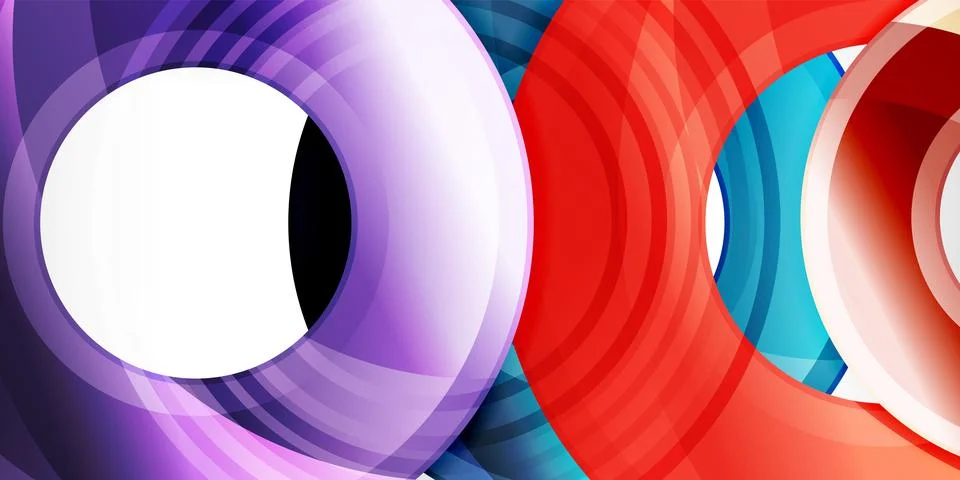 Circles, round elements, ring shapes premium background. Vector Illustration For Stock Illustration