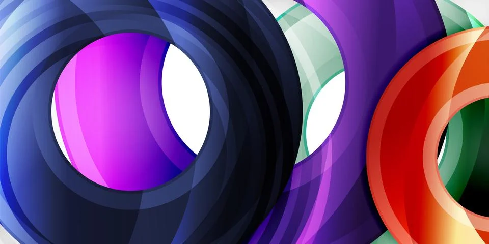 Circles, round elements, ring shapes premium background. Vector Illustration For 스톡 일러스트