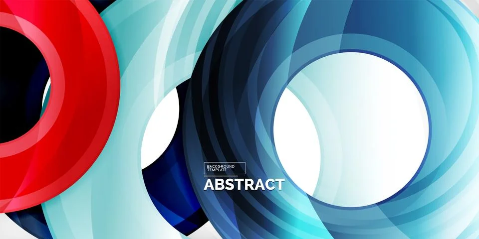 Circles, round elements, ring shapes premium background. Vector Illustration For Stock Illustration