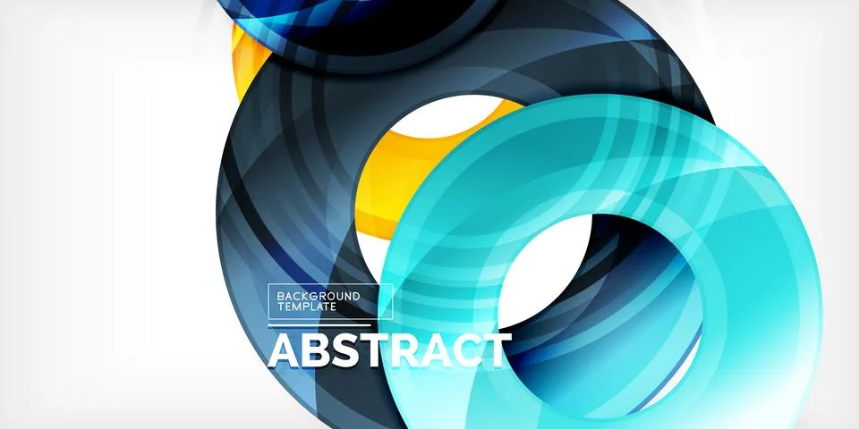 Circles, round elements, ring shapes premium background. Vector Illustration For Stock Illustration