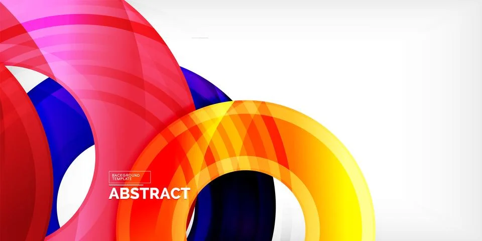 Circles, round elements, ring shapes premium background. Vector Illustration For 스톡 일러스트