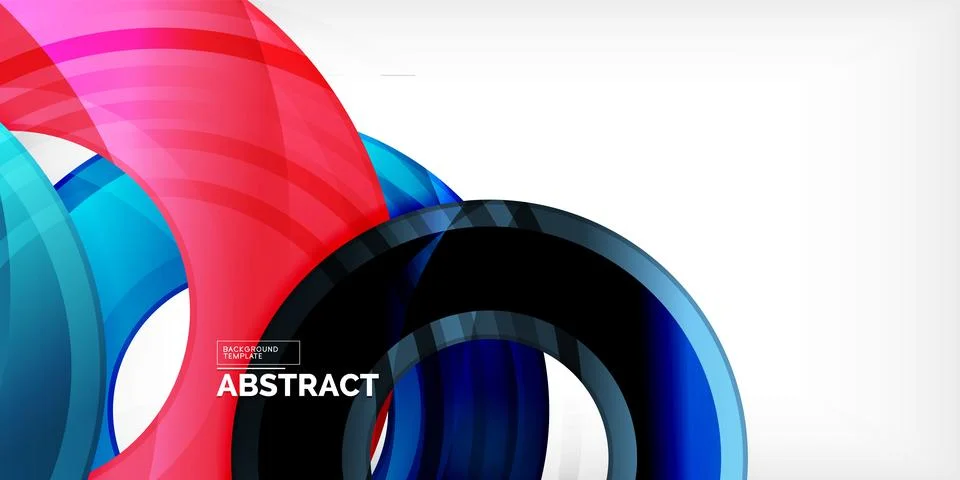 Circles, round elements, ring shapes premium background. Vector Illustration For 스톡 일러스트