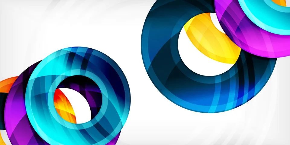 Circles, round elements, ring shapes premium background. Vector Illustration For 스톡 일러스트