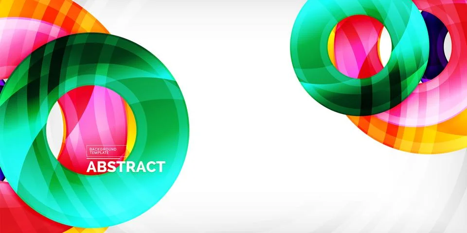 Circles, round elements, ring shapes premium background. Vector Illustration For Stock Illustration