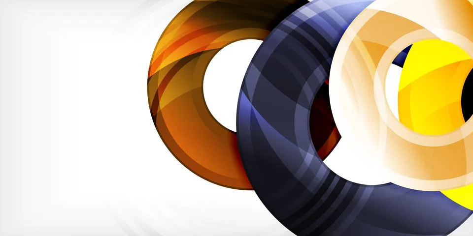 Circles, round elements, ring shapes premium background. Vector Illustration For Illustrazione stock