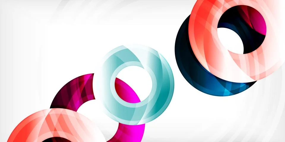 Circles, round elements, ring shapes premium background. Vector Illustration For Stock Illustration