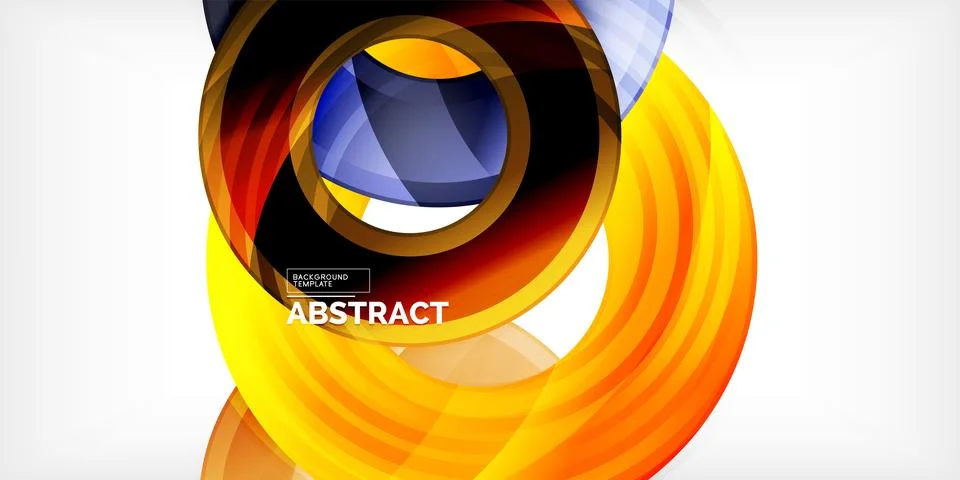 Circles, round elements, ring shapes premium background. Vector Illustration For Stock Illustration