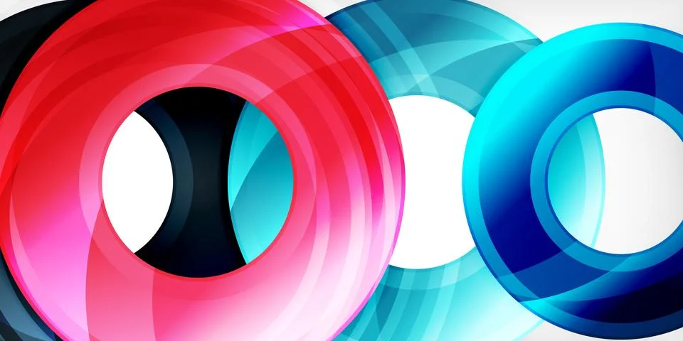 Circles, round elements, ring shapes premium background. Vector Illustration For Stock Illustration