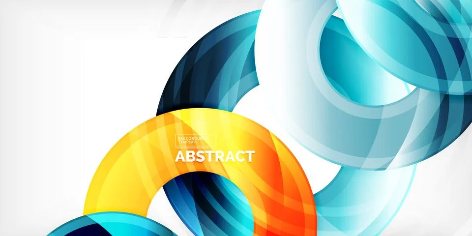 Circles, round elements, ring shapes premium background. Vector Illustration For 스톡 일러스트
