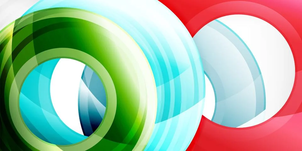 Circles, round elements, ring shapes premium background. Vector Illustration For Stock Illustration