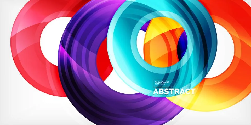 Circles, round elements, ring shapes premium background. Vector Illustration For 스톡 일러스트