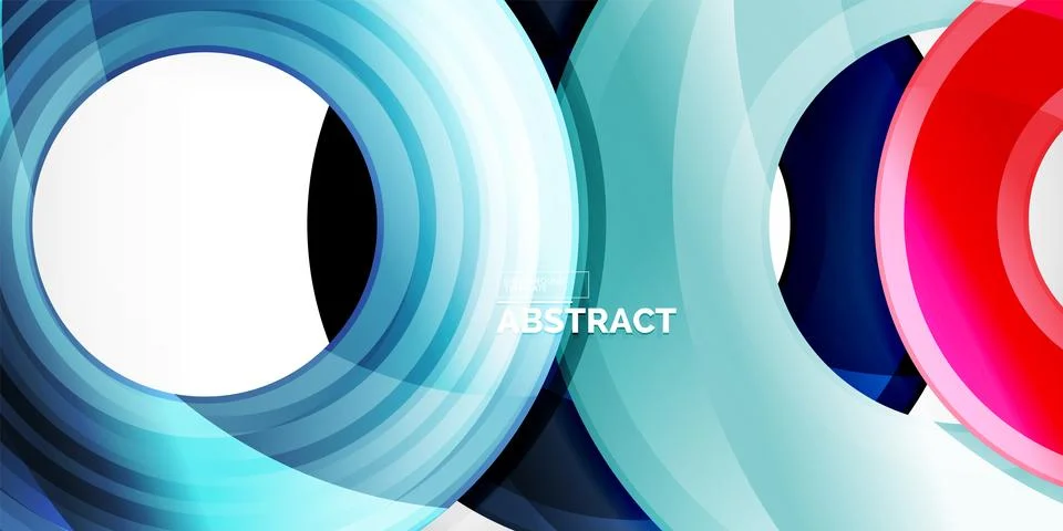 Circles, round elements, ring shapes premium background. Vector Illustration For Stock Illustration