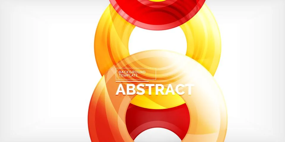 Circles, round elements, ring shapes premium background. Vector Illustration For Illustrazione stock