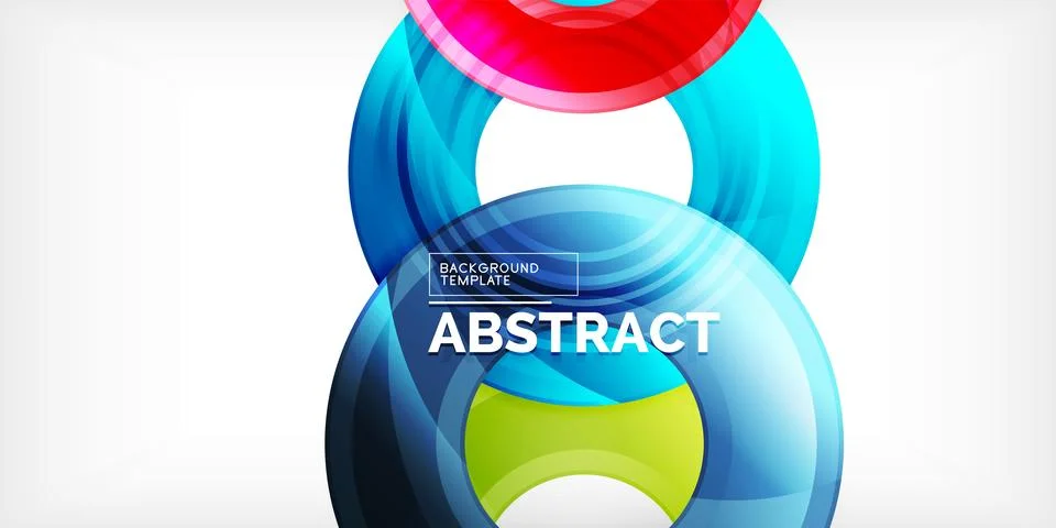 Circles, round elements, ring shapes premium background. Vector Illustration For Stock Illustration