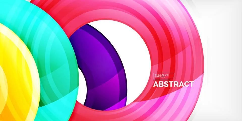 Circles, round elements, ring shapes premium background. Vector Illustration For Stock Illustration