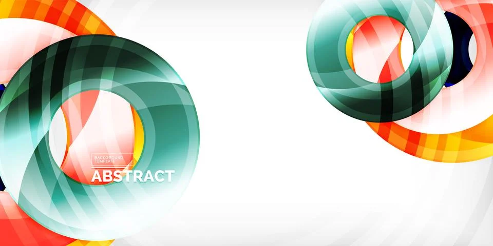 Circles, round elements, ring shapes premium background. Vector Illustration For Stock Illustration