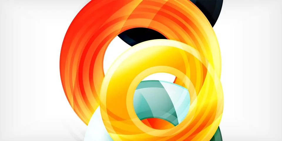 Circles, round elements, ring shapes premium background. Vector Illustration For 스톡 일러스트