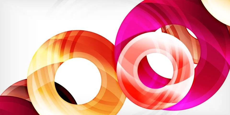 Circles, round elements, ring shapes premium background. Vector Illustration For Stock Illustration