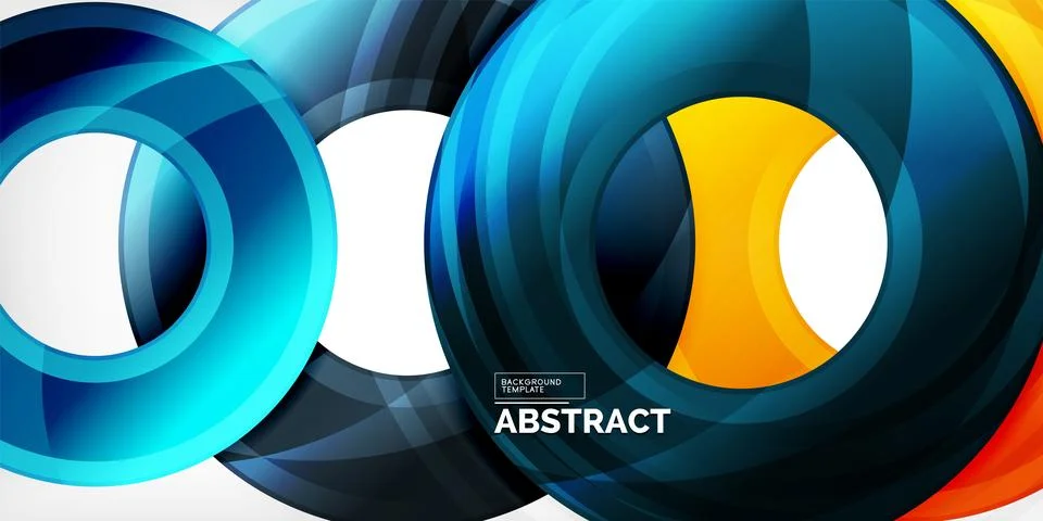 Circles, round elements, ring shapes premium background. Vector Illustration For 스톡 일러스트