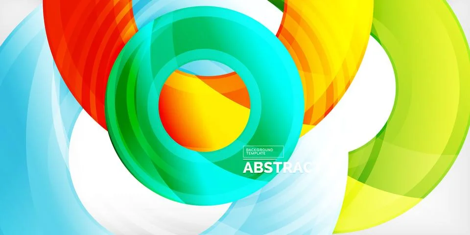 Circles, round elements, ring shapes premium background. Vector Illustration For Stock Illustration