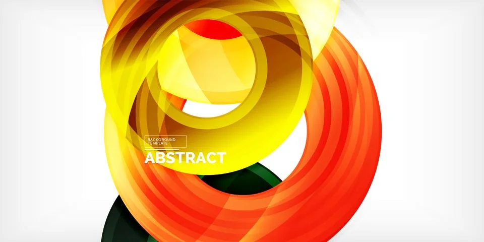 Circles, round elements, ring shapes premium background. Vector Illustration For イラスト素材