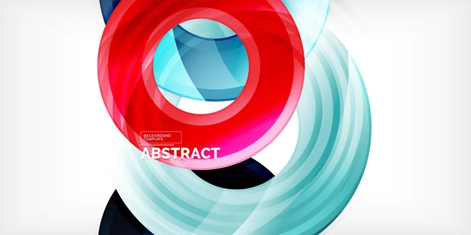 Circles, round elements, ring shapes premium background. Vector Illustration For Illustrazione stock