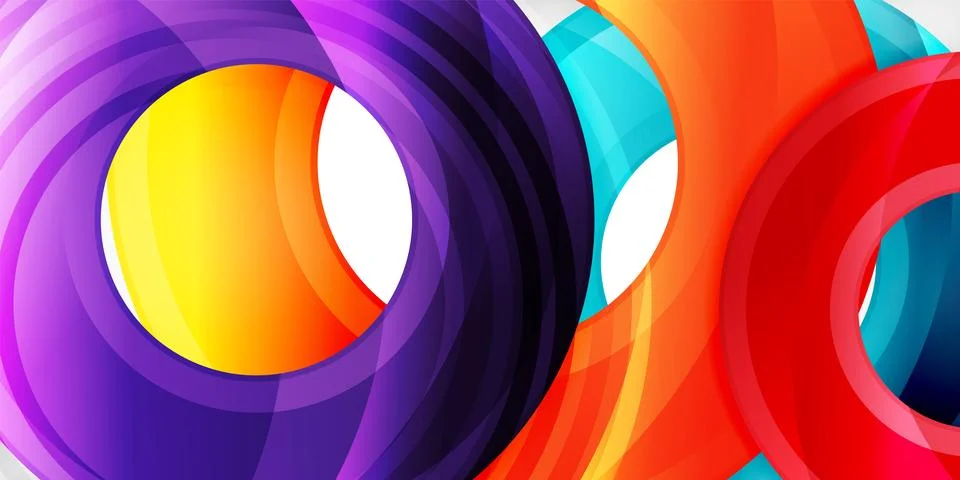 Circles, round elements, ring shapes premium background. Vector Illustration For Stock Illustration