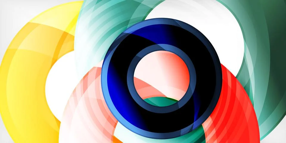 Circles, round elements, ring shapes premium background. Vector Illustration For Stock Illustration