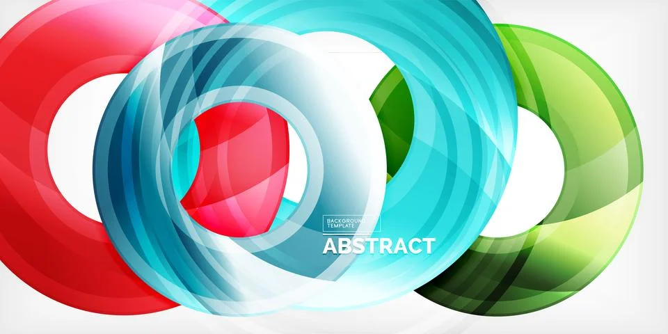 Circles, round elements, ring shapes premium background. Vector Illustration For Stock Illustration