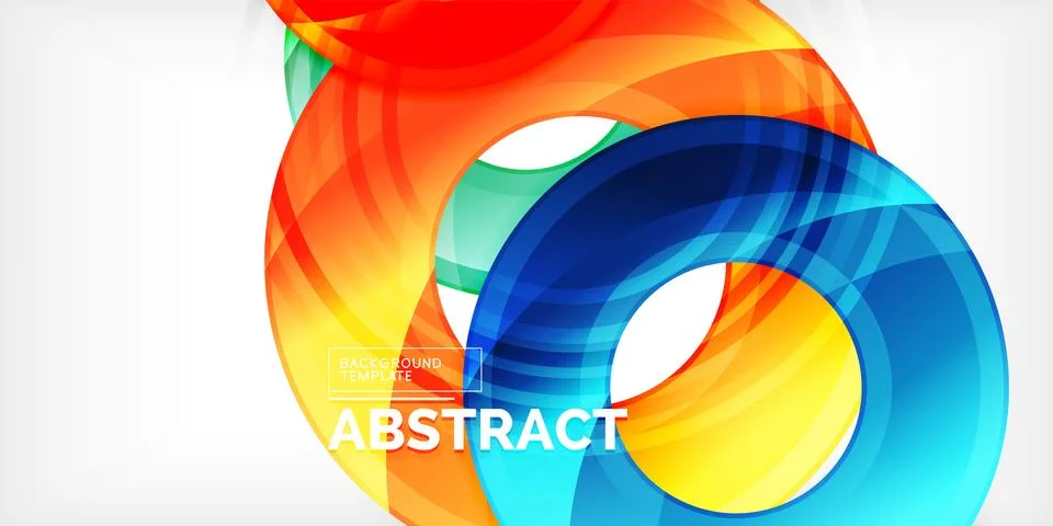 Circles, round elements, ring shapes premium background. Vector Illustration For Stock Illustration