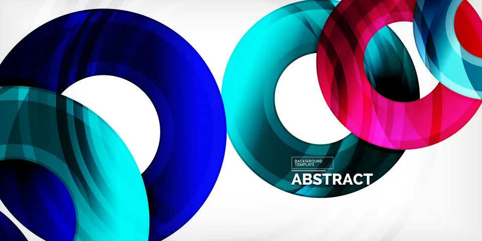 Circles, round elements, ring shapes premium background. Vector Illustration For Stock Illustration