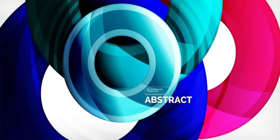 Circles, round elements, ring shapes premium background. Vector Illustration For Stock Illustration