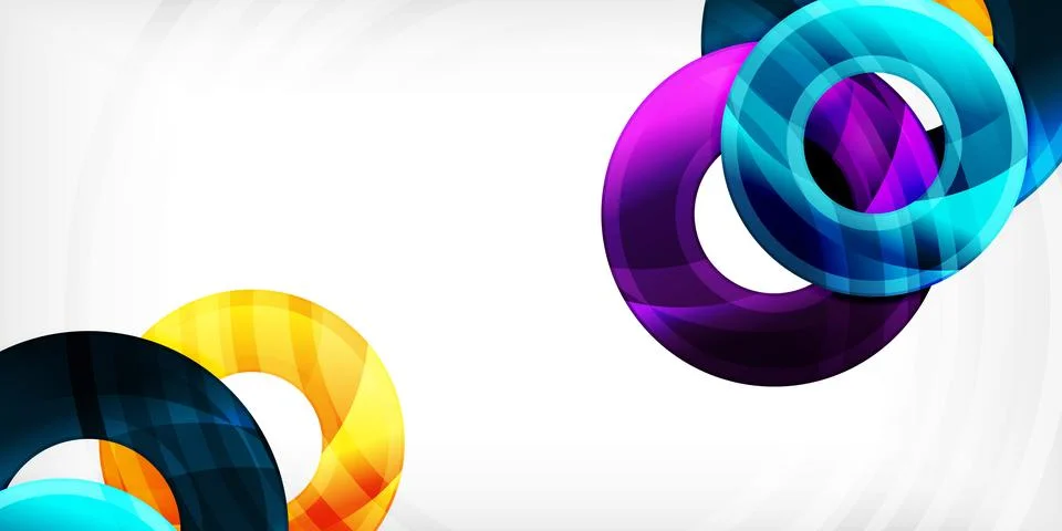 Circles, round elements, ring shapes premium background. Vector Illustration For 스톡 일러스트