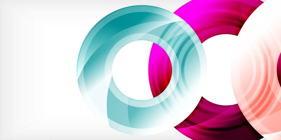 Circles, round elements, ring shapes premium background. Vector Illustration For Stock Illustration
