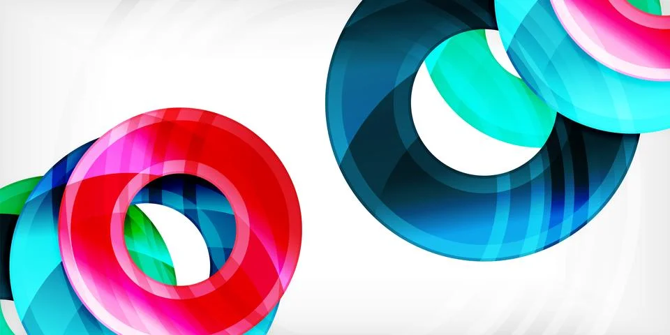 Circles, round elements, ring shapes premium background. Vector Illustration For Stock Illustration