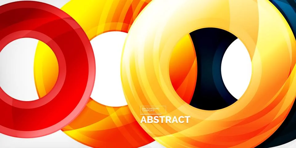 Circles, round elements, ring shapes premium background. Vector Illustration For Stock Illustration